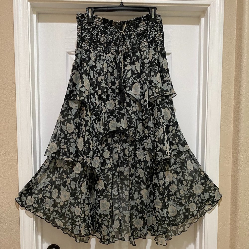 NWT Ralph Lauren Denim & Supply 3-Tier High-Low Skirt size L - Picture 2 of 16